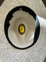 (RR3101) Straw Leather Band Cowboy Hat