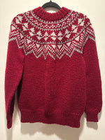 (0125RR3581) Red Knit Winter Sweater