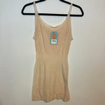 (RR2930) 1970s Peach Lace Trim Sleep Tunic