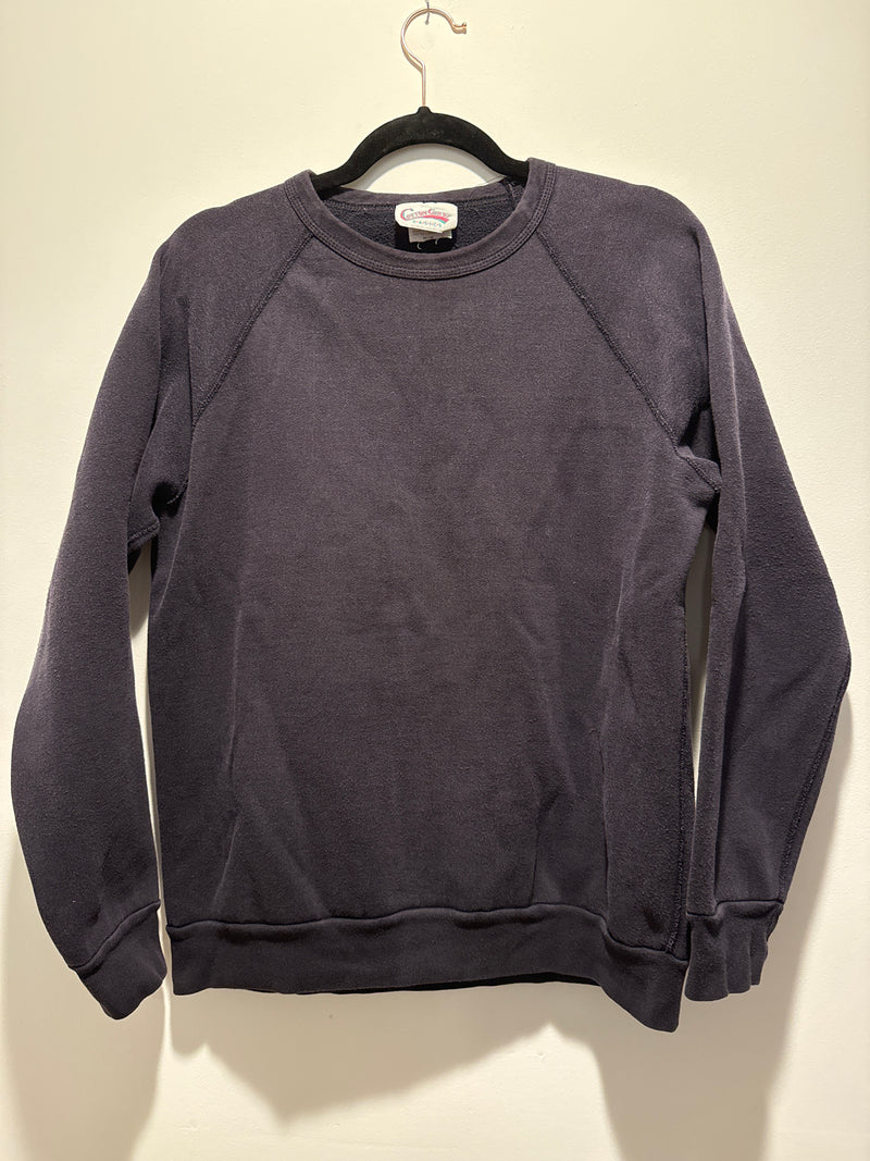 (RR3300) Perfectly Faded Black Vintage Cotton Ginny Crewneck