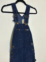 (RR2942) Vintage Lee Navy Corduroy Carpenter Overalls