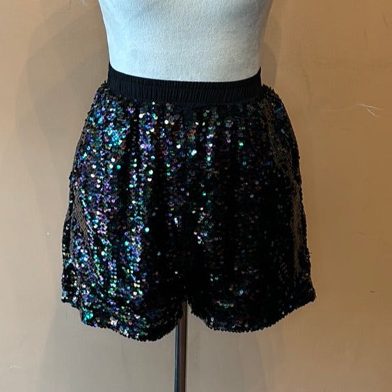 (RR1076) Molly Bracken Multicolour Sequin Shorts