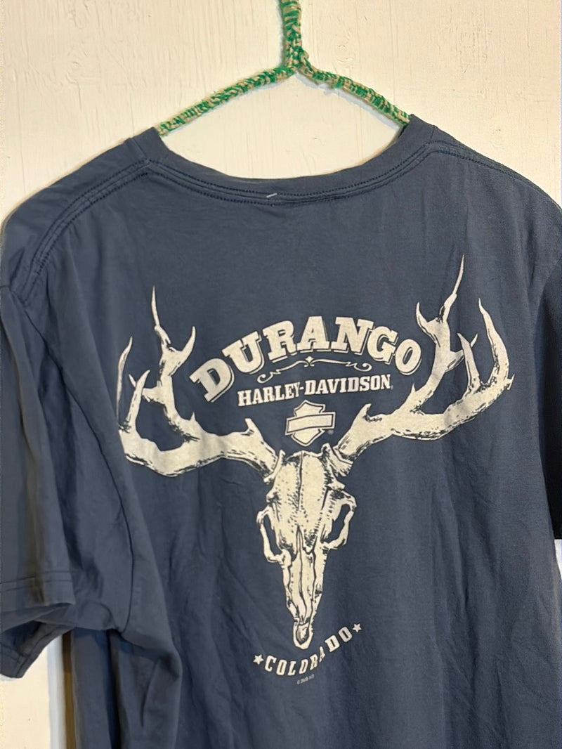 (RR3046) Deer Antler Harley Graphic T-Shirt