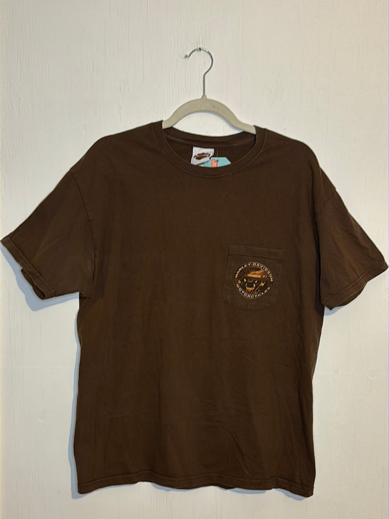 (RR3030) Brown Black Hills Harley Pocket T