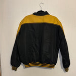 (RR2769) Vintage CAT Logo Black and Yellow Windbreaker Jacket