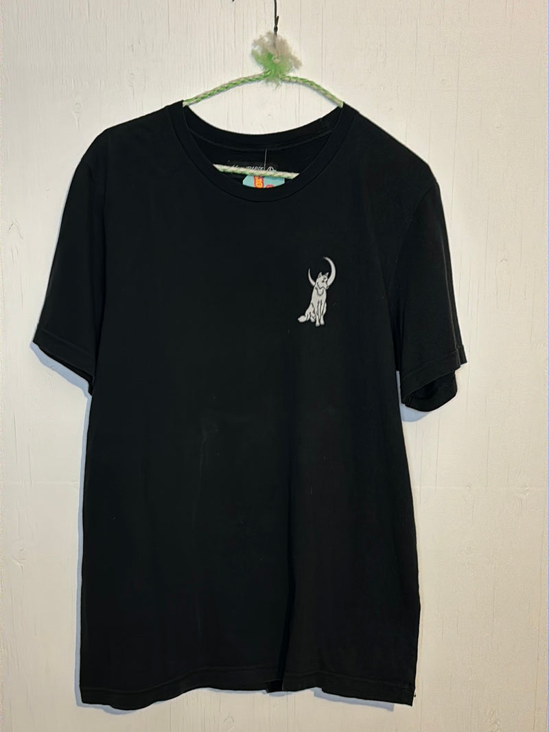 (RR2881) Wolf+Moon ’High Priestess” Black Graphic T-Shirt