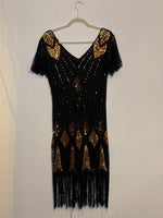 (RR3251) Vintage Beaded Flapper Dress