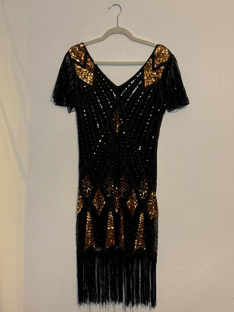 (RR3251) Vintage Beaded Flapper Dress