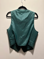 (RR3296) Green Suede Vest