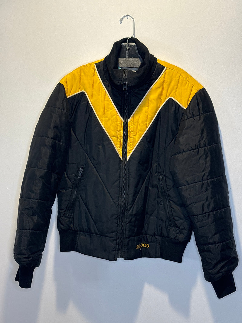 (RR3326) Ski-Doo Black and Yellow Puffer Coat