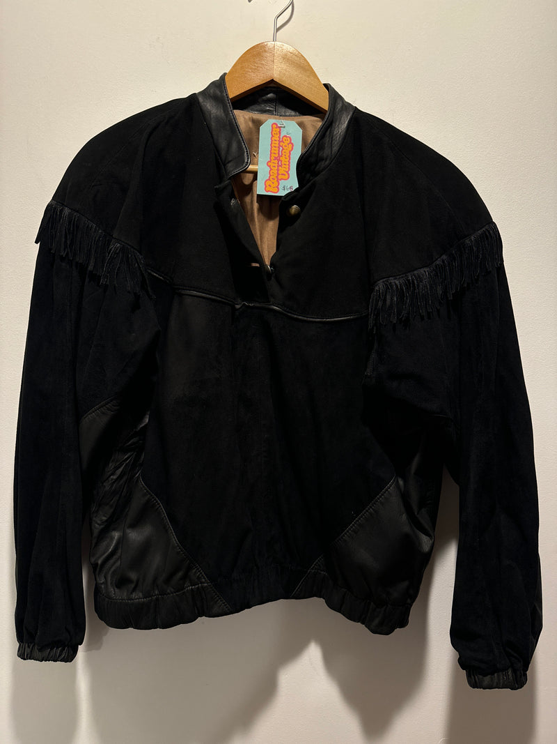 (RR3393) Fringe Bomber Pullover