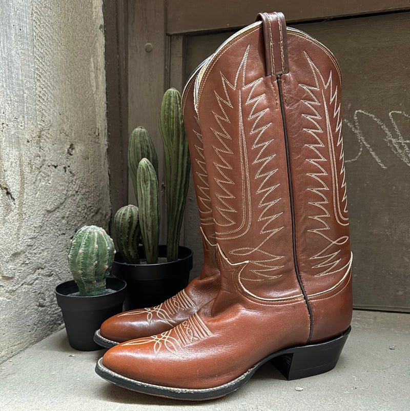 (RR3066) Brown Cowboy Boots