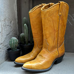 (RR3068) Deerskin Tan 70's Vintage Cowboy Boot