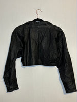 (RR2875) Vintage The Leather Ranch Cropped Leather Jacket