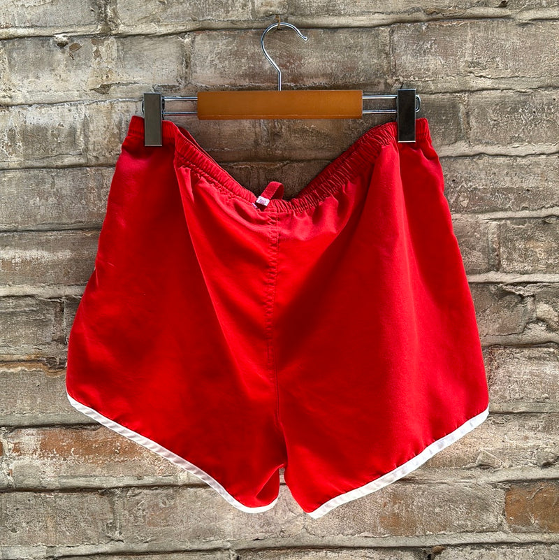 (RR2978) Vintage Red Athletic Shorts