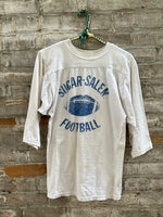 (RR2970) Vintage 3/4 Sleeve Football Graphic T-Shirt