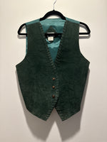 (RR3296) Green Suede Vest