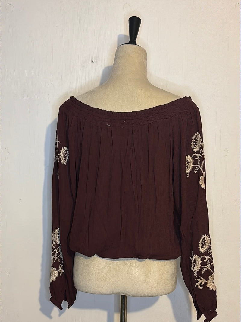 (RR3020) NKN Boho Off the Shoulder Blouse