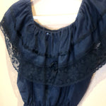 (RR2385) Black Lace Off-the-Shoulder Dress