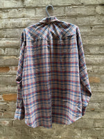 (RR3175) Vintage GWG Pearl Snap Western Button Down Shirt