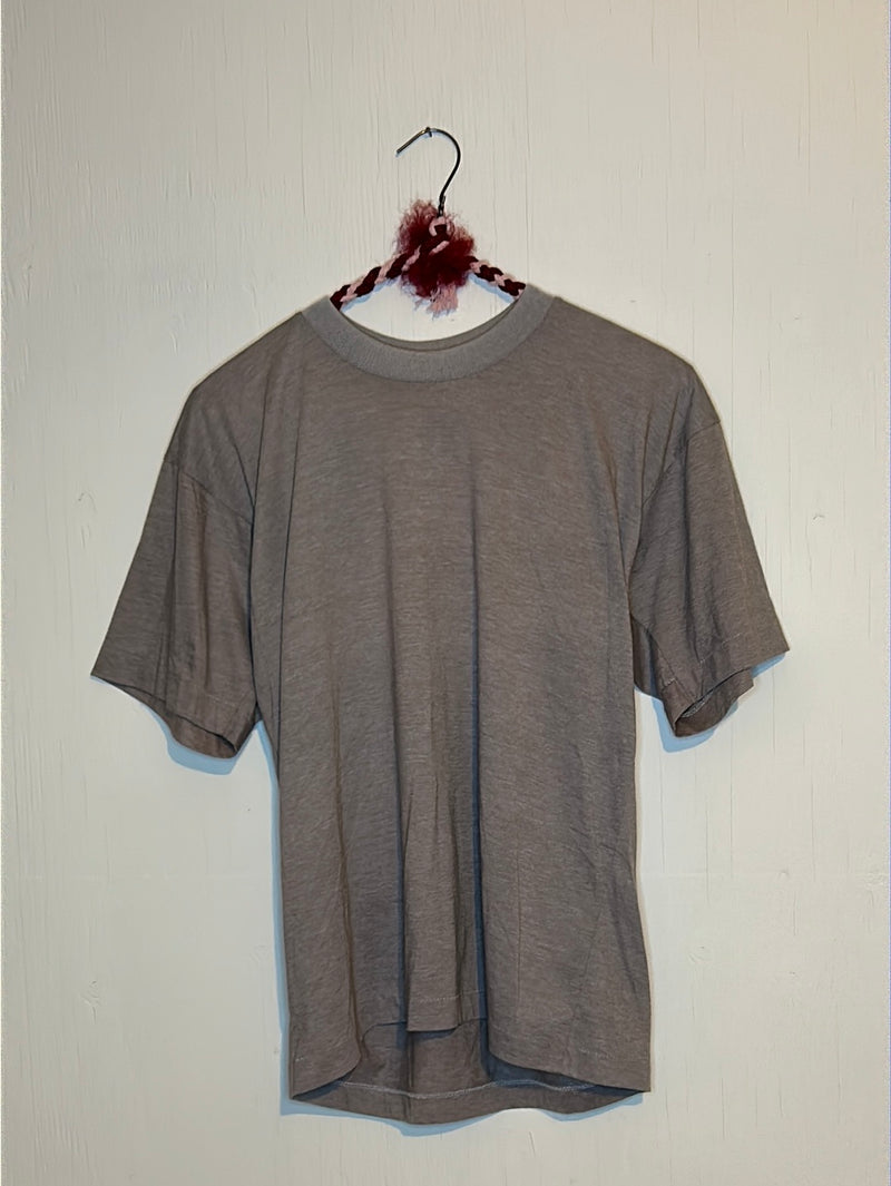 (RR2729) Vintage Brown Plain T-Shirt