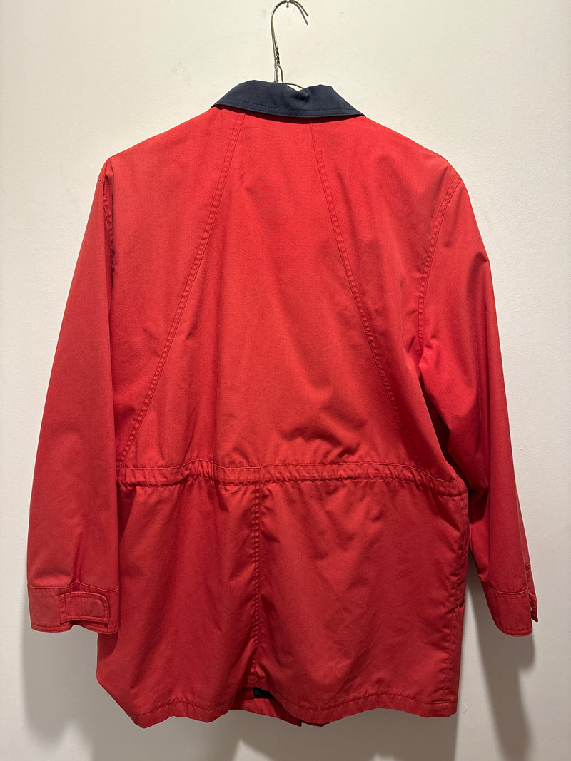 (RR3397) Red Lightweight Windbreaker Chore Coat