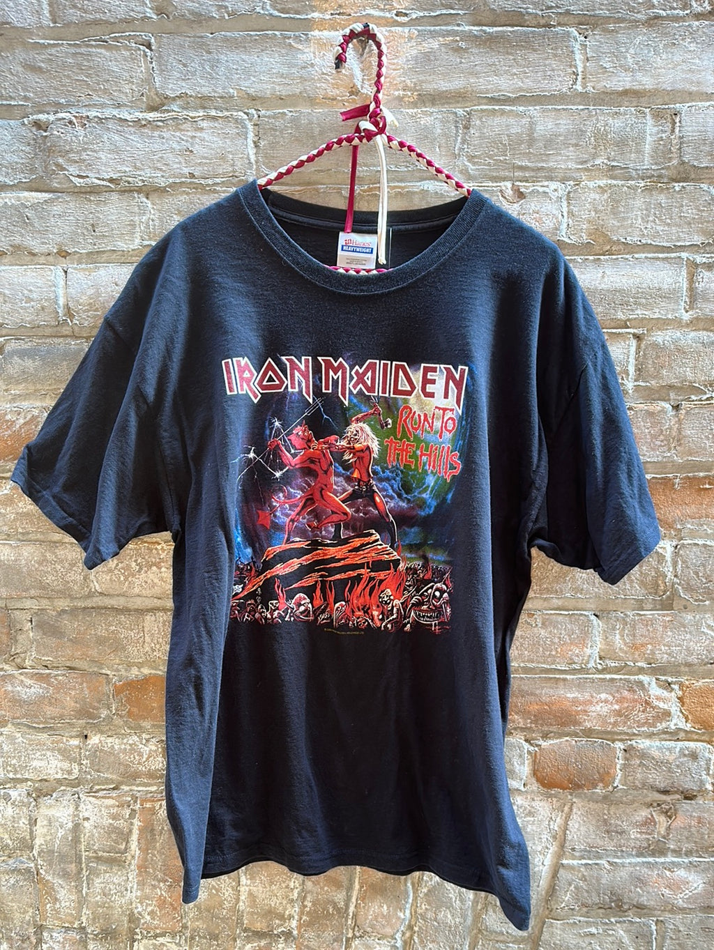 RR2334 Iron Maiden Run to the Hills T Shirt Roadrunner Vintage