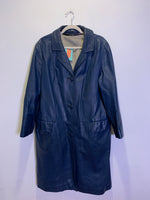 (RR3471) Blue Leather Lined Jacket