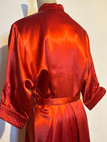 1930's Gorgeous Red Lounge Dress