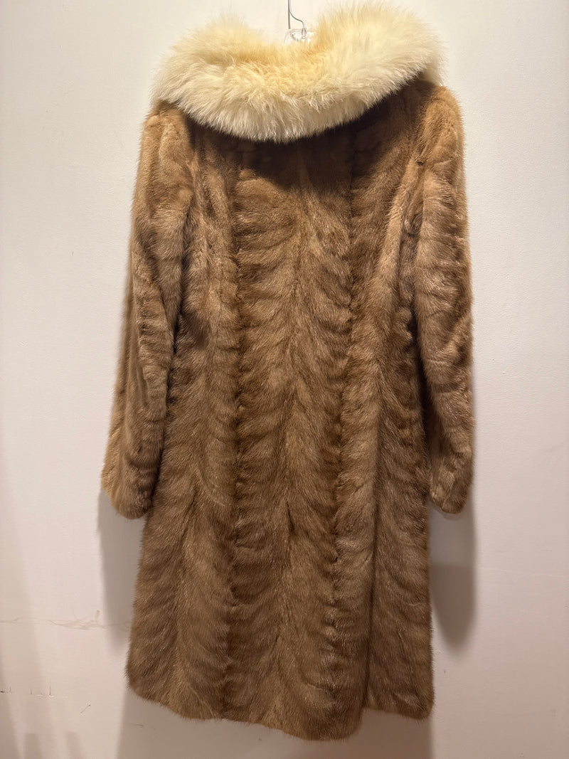 (0125RR3573) Beige 60s Fur Coat