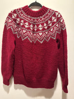 (0125RR3581) Red Knit Winter Sweater