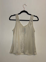 (RR3048) Vintage Cream Lace Detail Undershirt