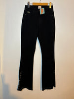 (RR3113) NKN Black Denim Studded Pant