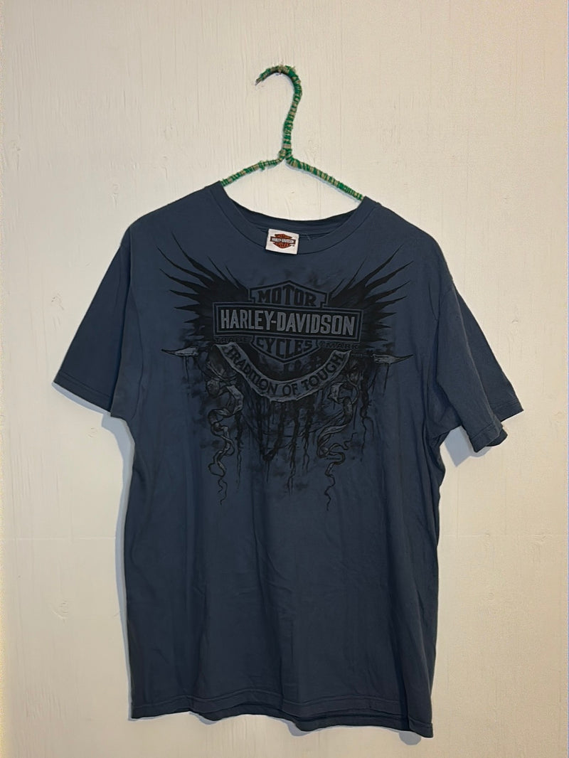 (RR3046) Deer Antler Harley Graphic T-Shirt