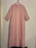 (RR3257) Vintage Pink Rosette Robe