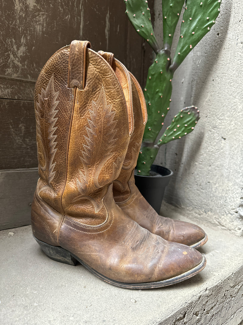 (RR3455) Brown Made in Canada Cowboy Boot