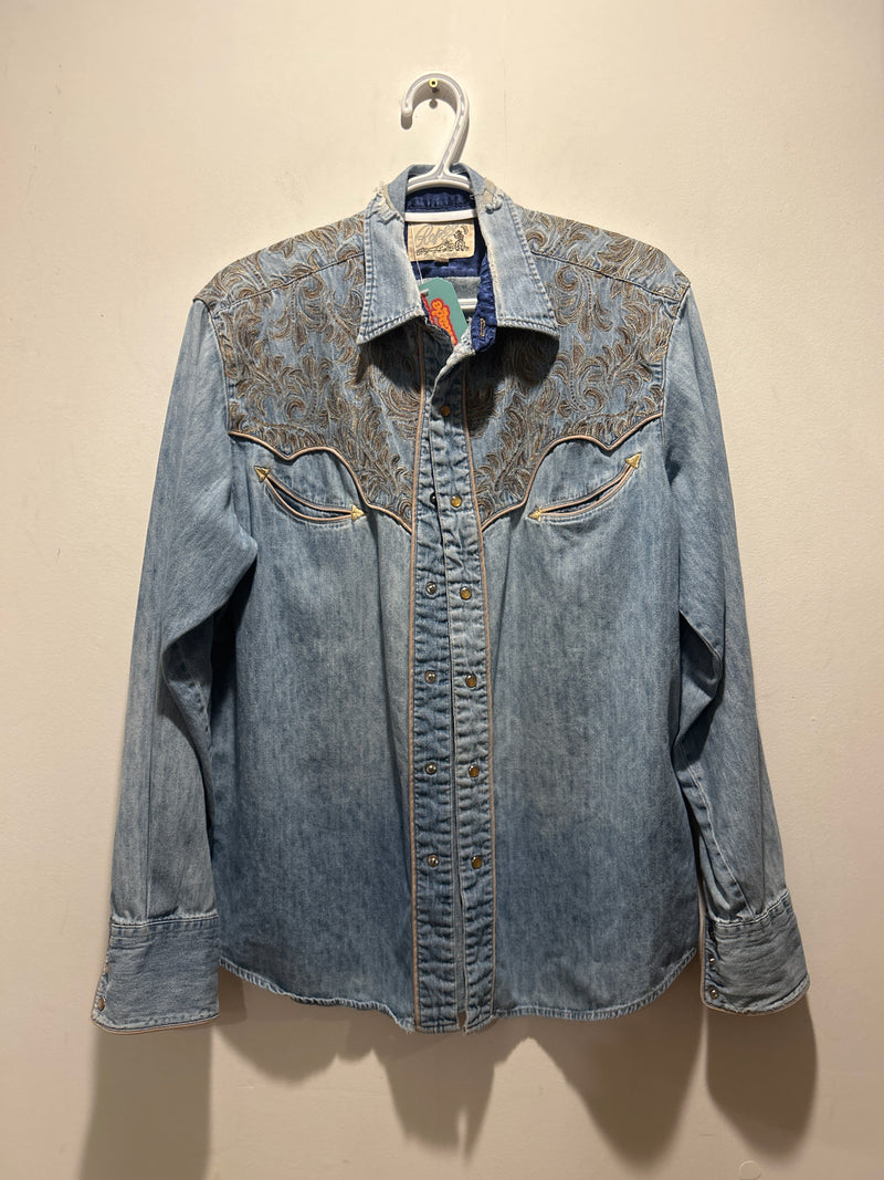 (0425RR3720) Denim Pearl Snap