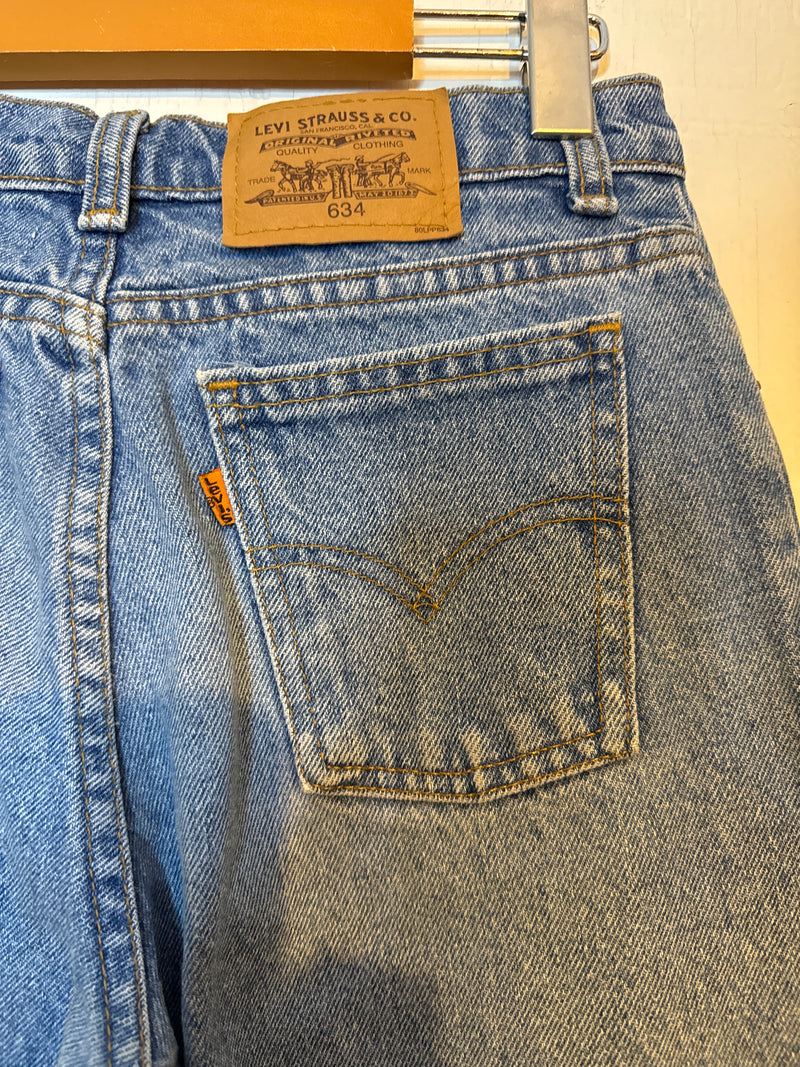 (RR3136) Levis 634 Orange Tabs Highrise Jeans