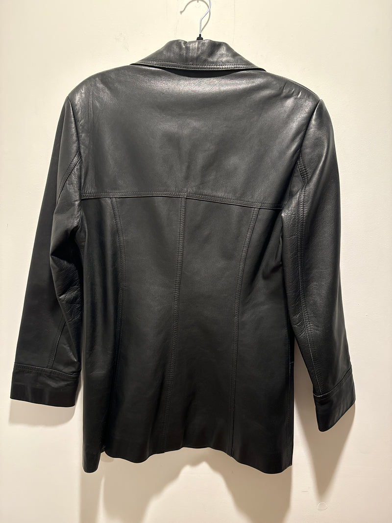 (RR3483) Black 90’s Bitchy Little Leather Jacket