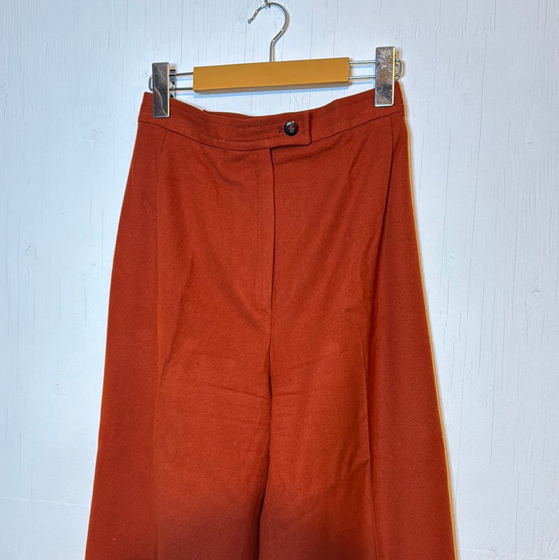 (RR2933) Vintage Rust Wide Leg High Rise Trousers