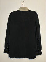 (RR2885) Vintage Roper Black and Beige Collar Western Button Down Shirt