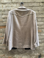 (RR3120) Beige Wool Western Blazer