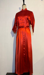 1930's Gorgeous Red Lounge Dress