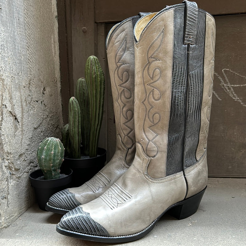 (RR3083) Grey Cowboy Boot