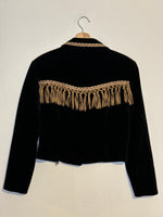 (RR3290) Saddle Ridge Crushed Velvet Crop Western Jacket