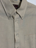 (RR2810) Vintage Neutral Button Down Collared Shirt