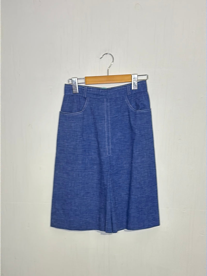 (RR2913) Vintage Denim A-Line Skirt