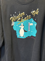 (RR3323) Winter Skate ‘94 Black Graphic Sweatshirt