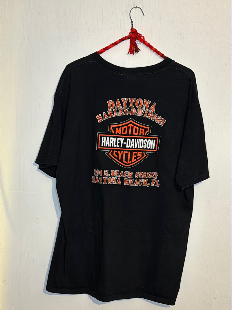 (RR3087) Harley Davidson ‘Bike Week ‘03’ Graphic Moto T-Shirt