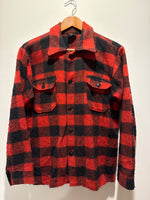 (RR3429) Plaid Wool Buttondown Made in Canada